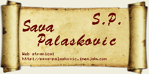 Sava Palasković vizit kartica